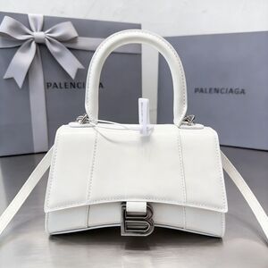 Balenciaga Hourglass Bag in White